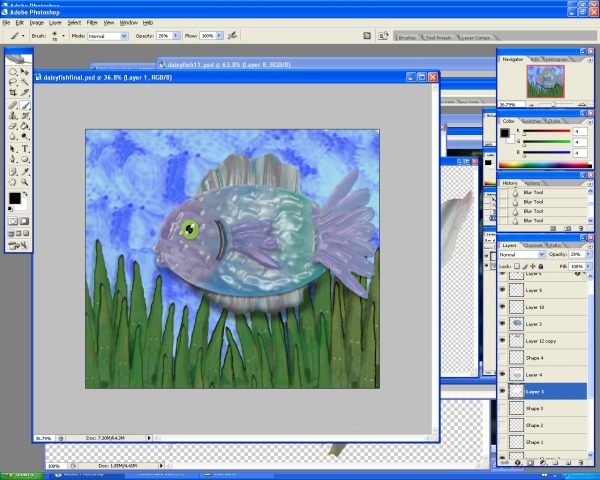 Creation of Daisy Fish: Step 11